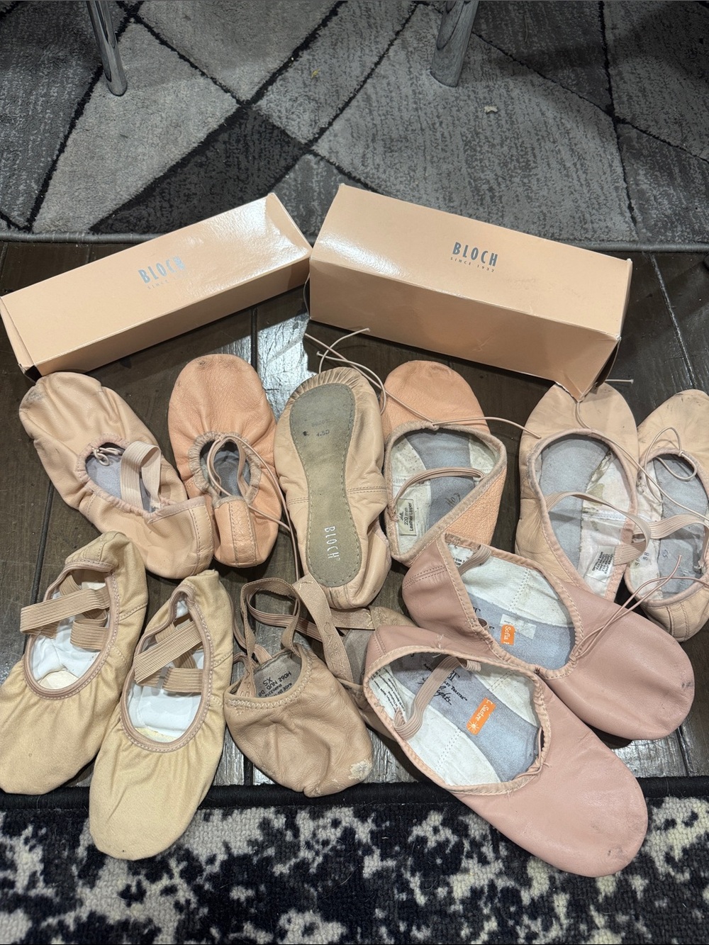 Bloch Ballet Flats & Pointe Shoes in Nude, Blush, Tan